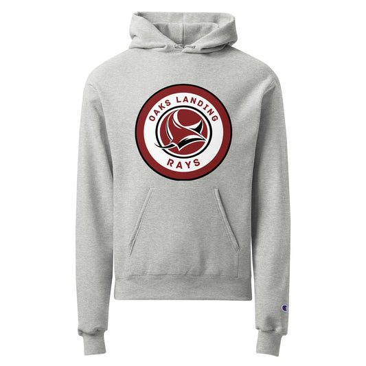 Signature | Champion Hoodie | OAKS LANDING RAYS | Badge Logo