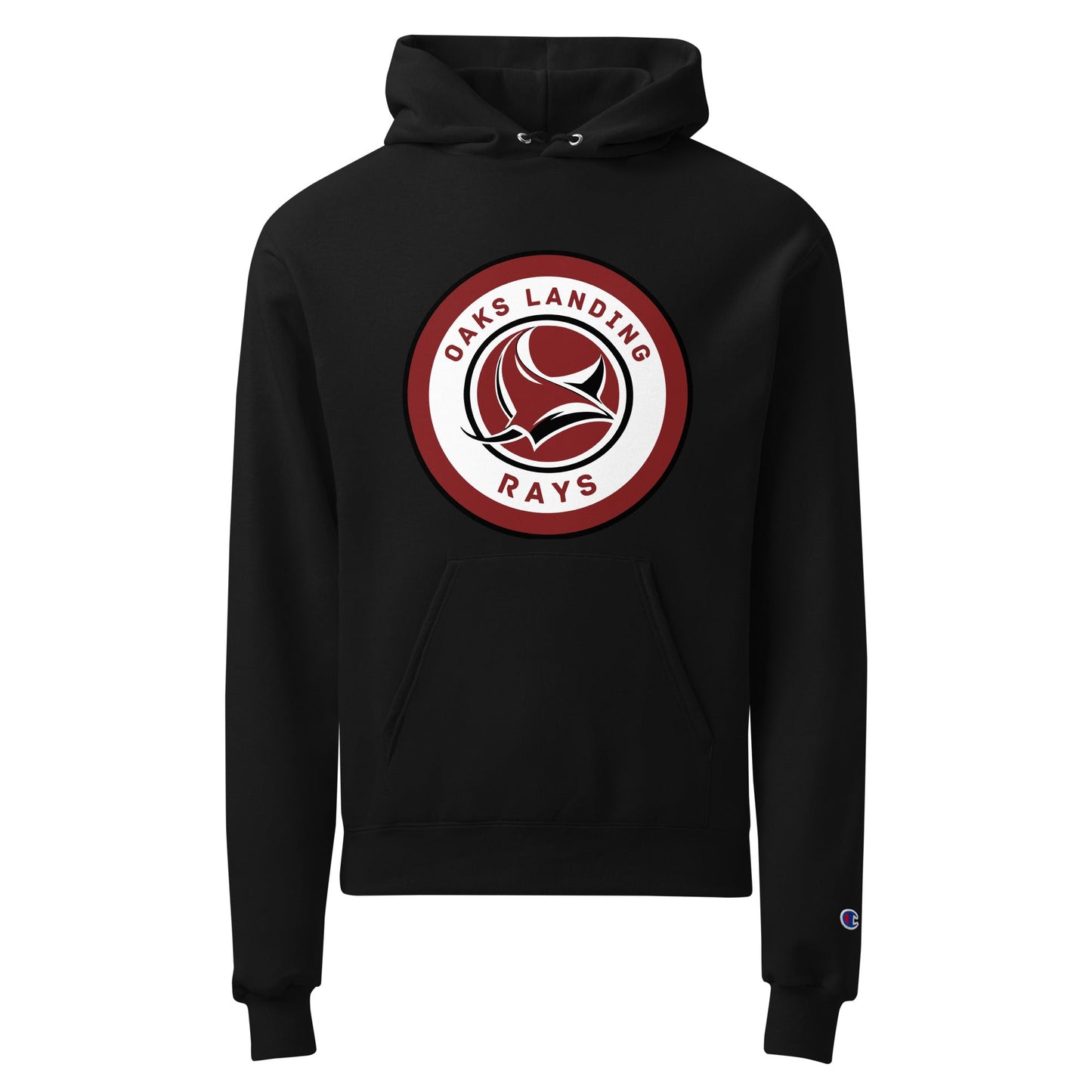 Signature | Champion Hoodie | OAKS LANDING RAYS | Badge Logo