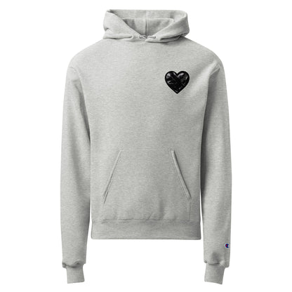 Signature | Champion Hoodie | Obsidian Heartbeat | Heart Crest Logo