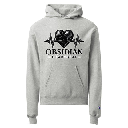 Signature | Champion Hoodie | Obsidian Heartbeat | Pulse Athletics Logo