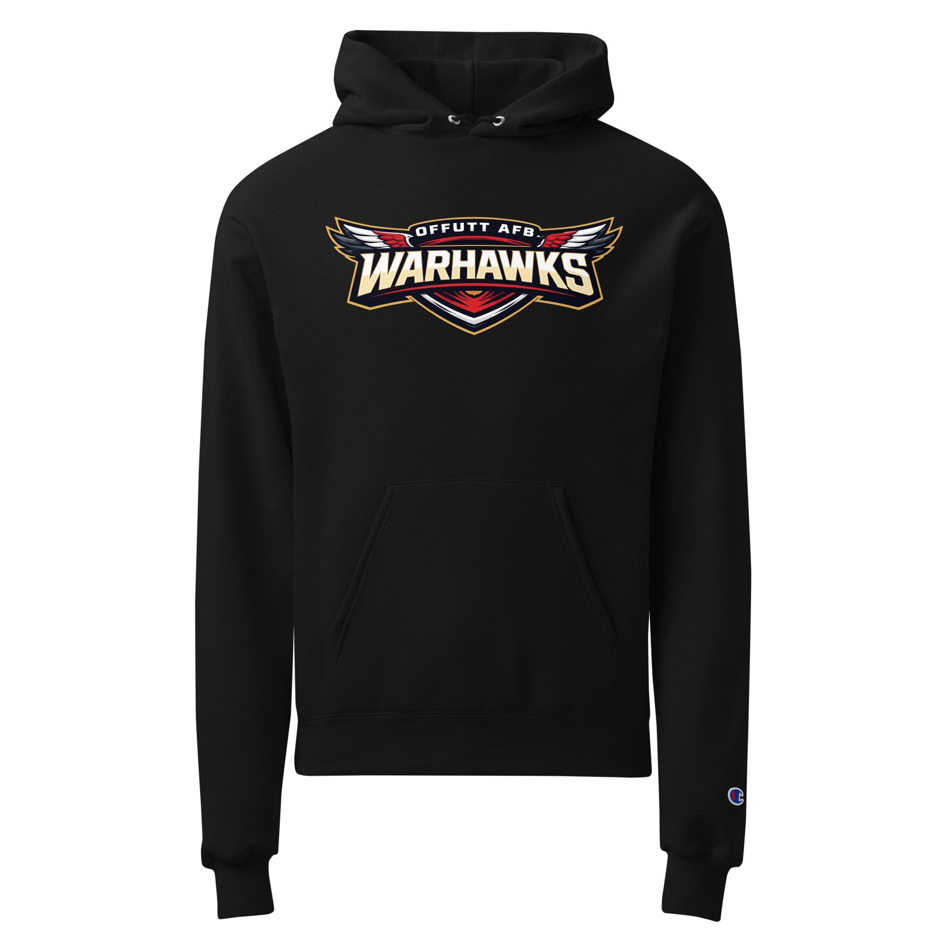 Signature | Champion Hoodie | Offutt AFB Warhawks | Mark Logo