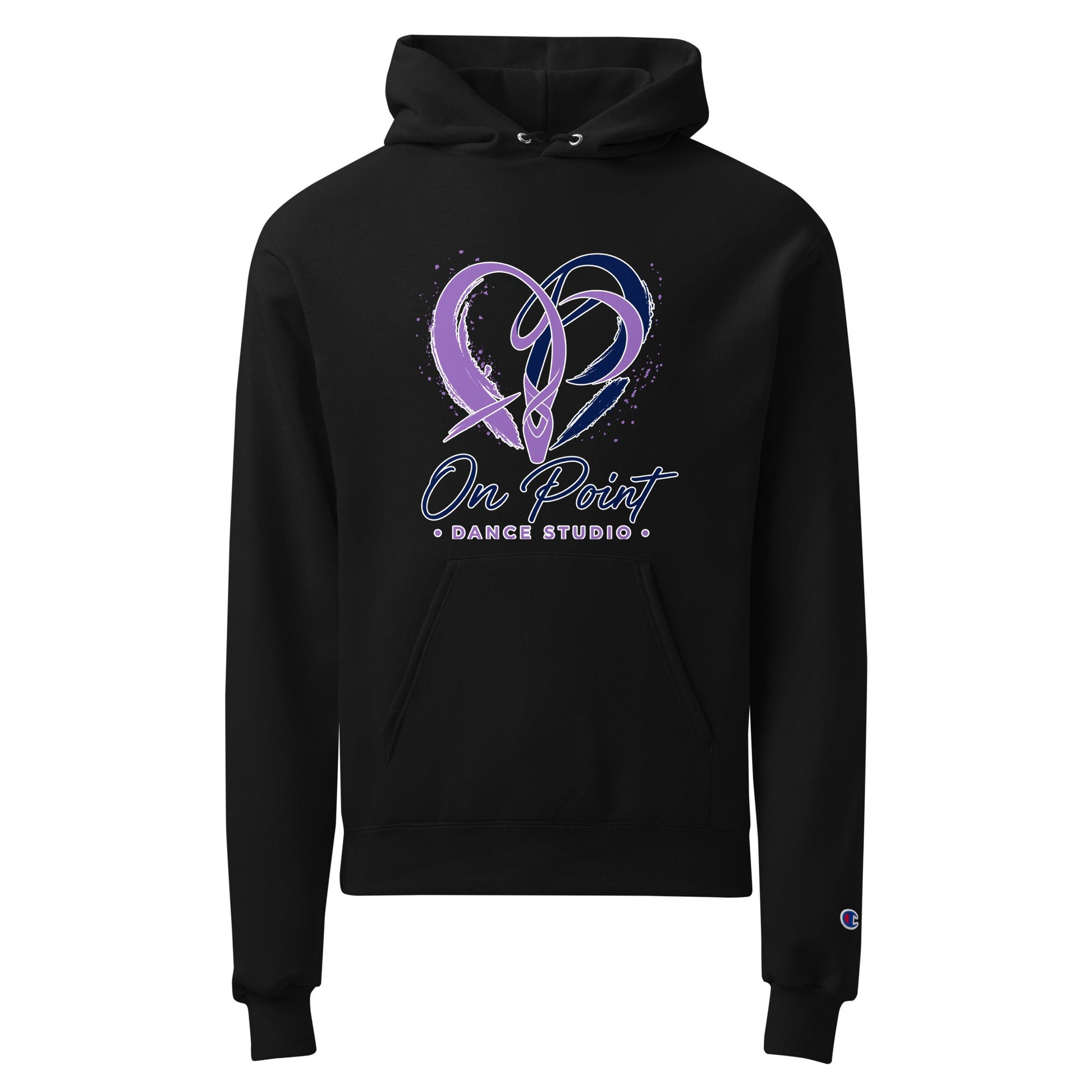 Signature | Champion Hoodie | On Point Dance Studio | Crest Logo