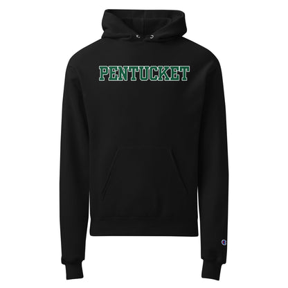 Signature | Champion Hoodie | Pentucket Youth Football and Cheer | Script Logo