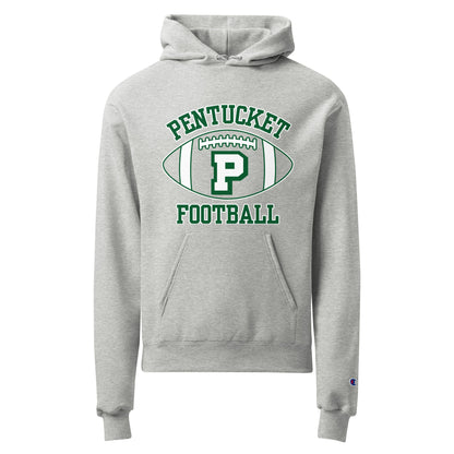 Signature | Champion Hoodie | Pentucket Youth Football and Cheer | Varsity Badge Logo