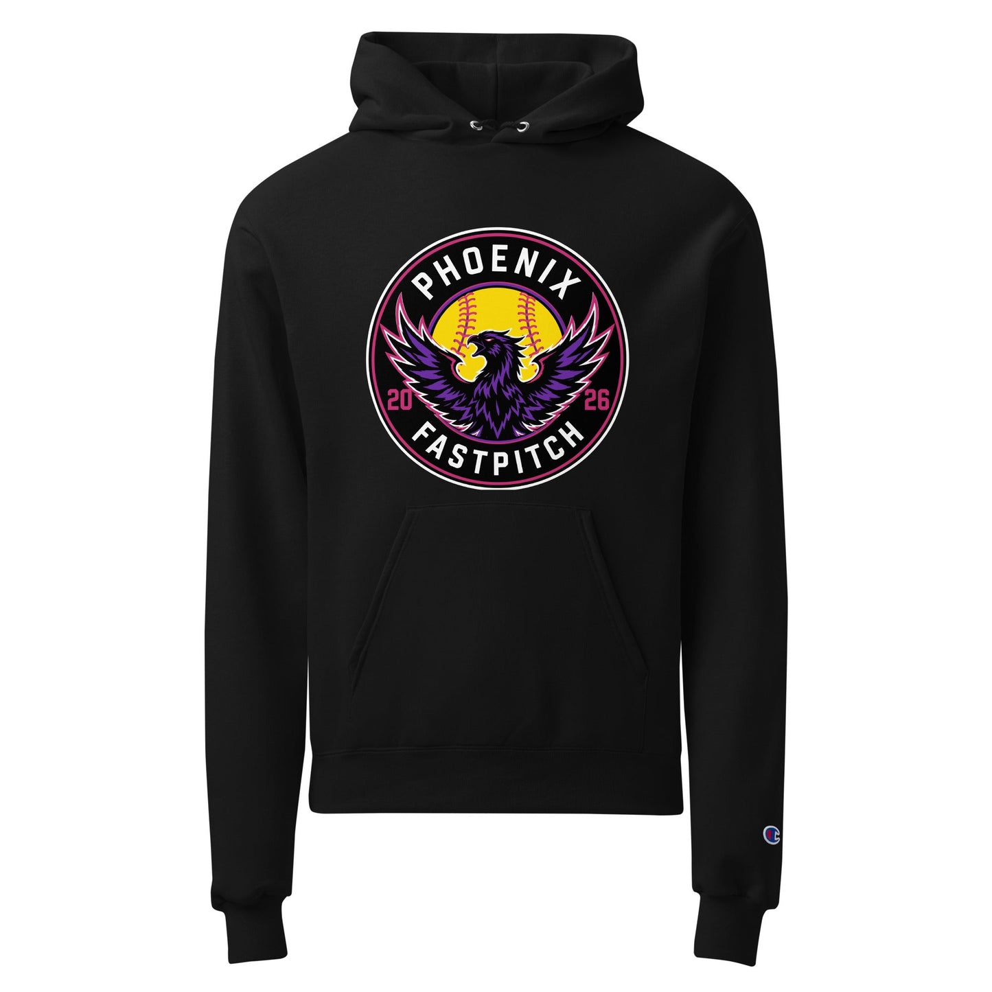 Signature | Champion Hoodie | Phoenix Fastpitch | Badge Logo