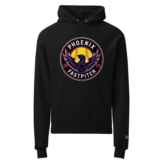 Signature | Champion Hoodie | Phoenix Fastpitch | Badge Logo
