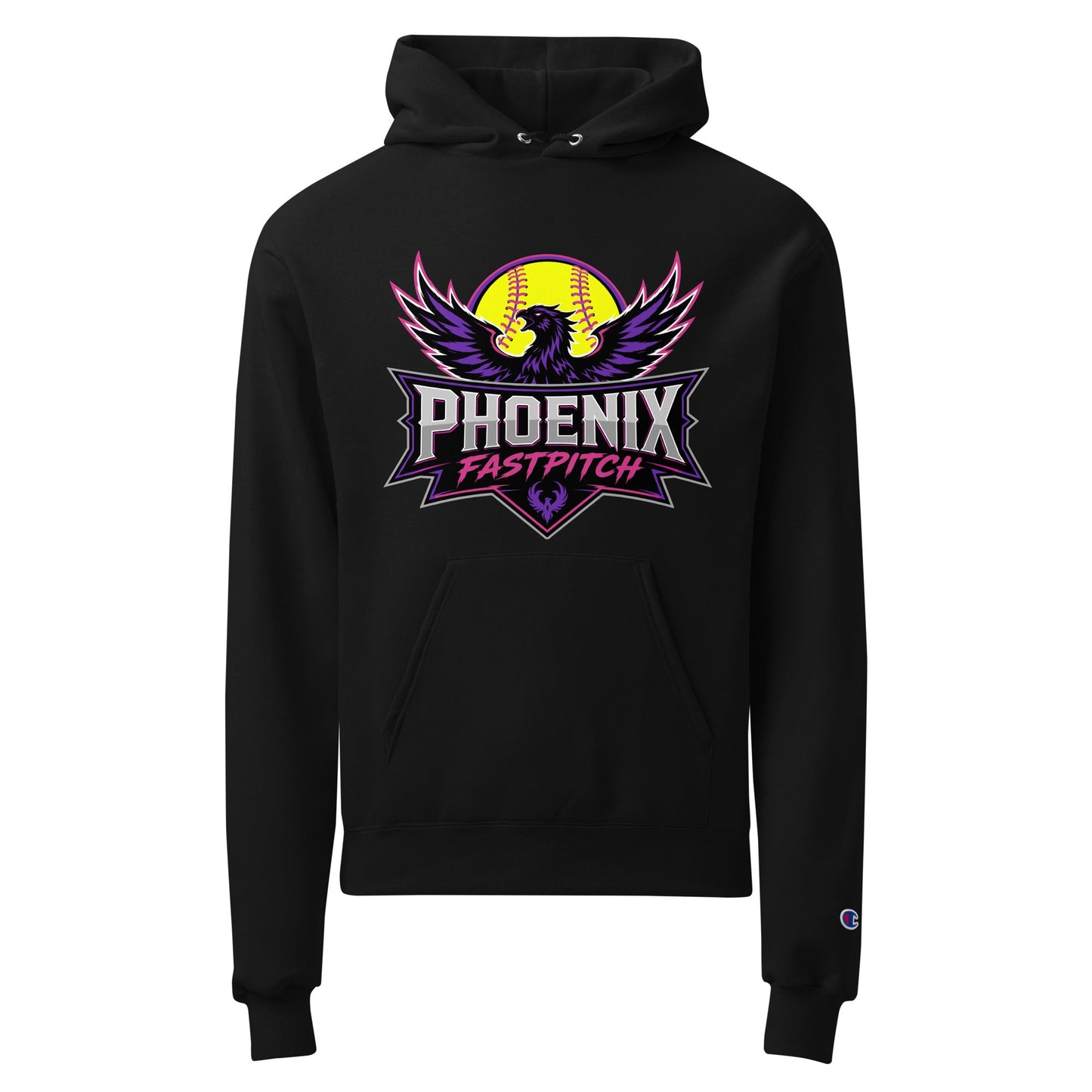 Signature | Champion Hoodie | Phoenix Fastpitch | Emblem Logo