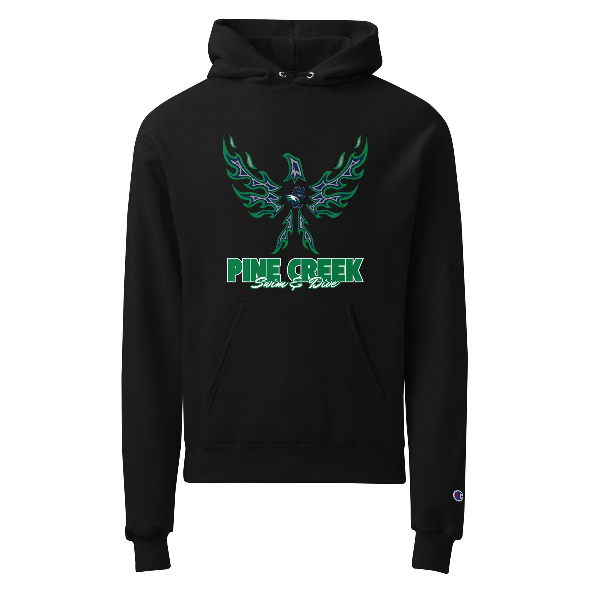 Signature | Champion Hoodie | PINE CREEK SWIM & DIVE | '24 Logo