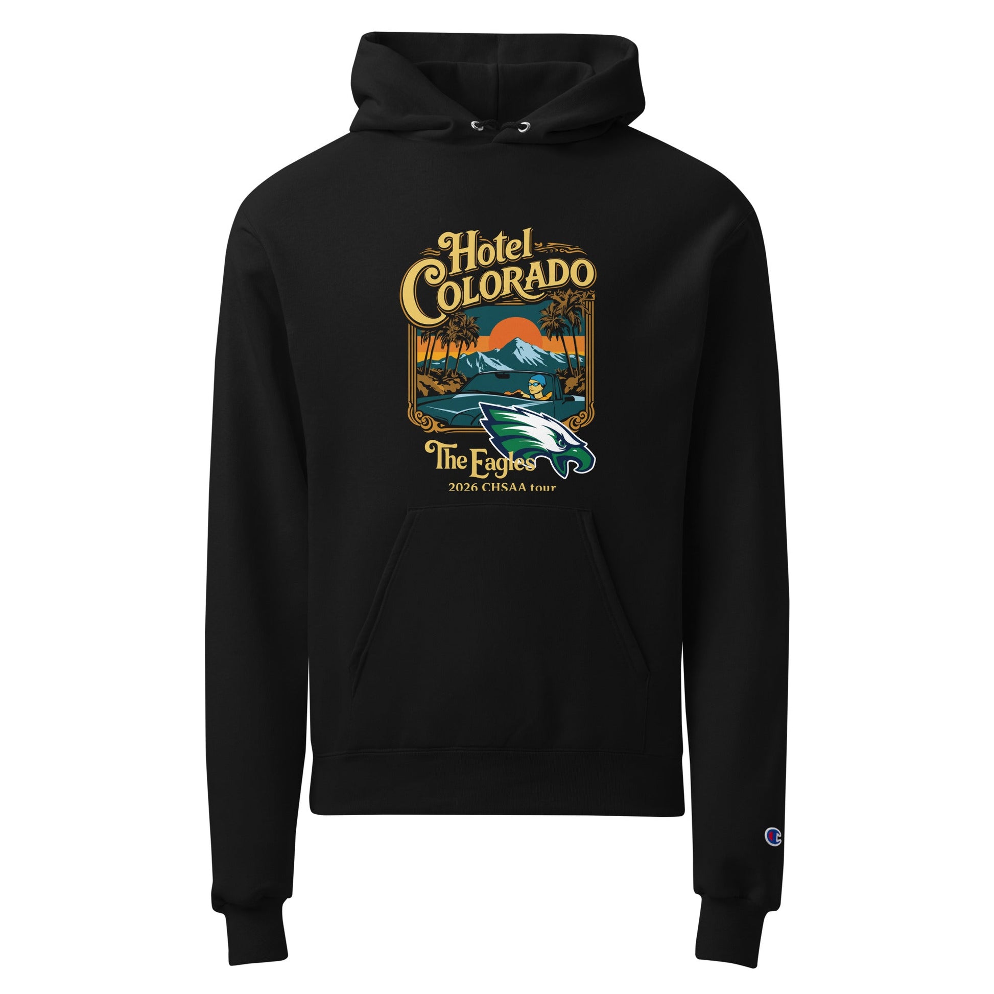 Signature | Champion Hoodie | PINE CREEK SWIM & DIVE | Hotel Colorado Logo