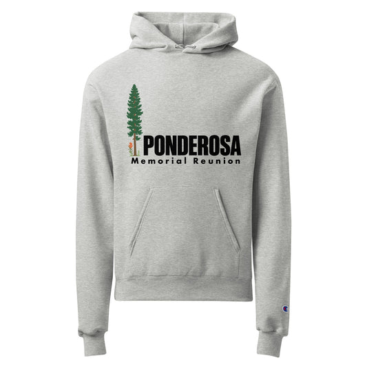 Signature | Champion Hoodie | ponderosa reunion | Memorial Logo