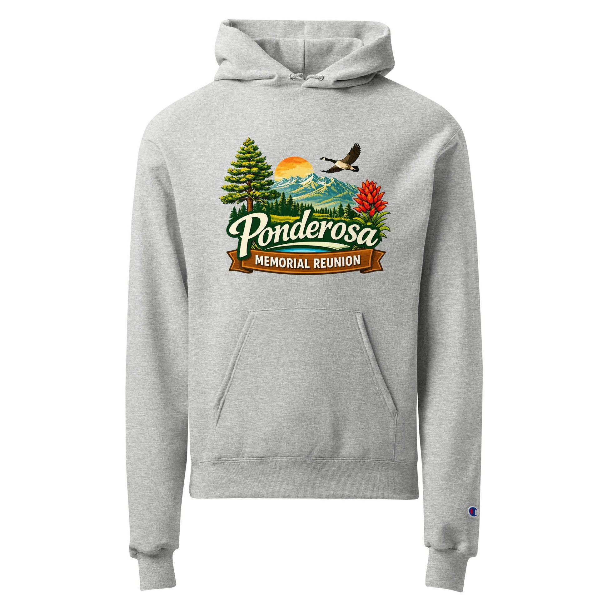 Signature | Champion Hoodie | Ponderosa Reunion | Painted Mountain Crest Logo