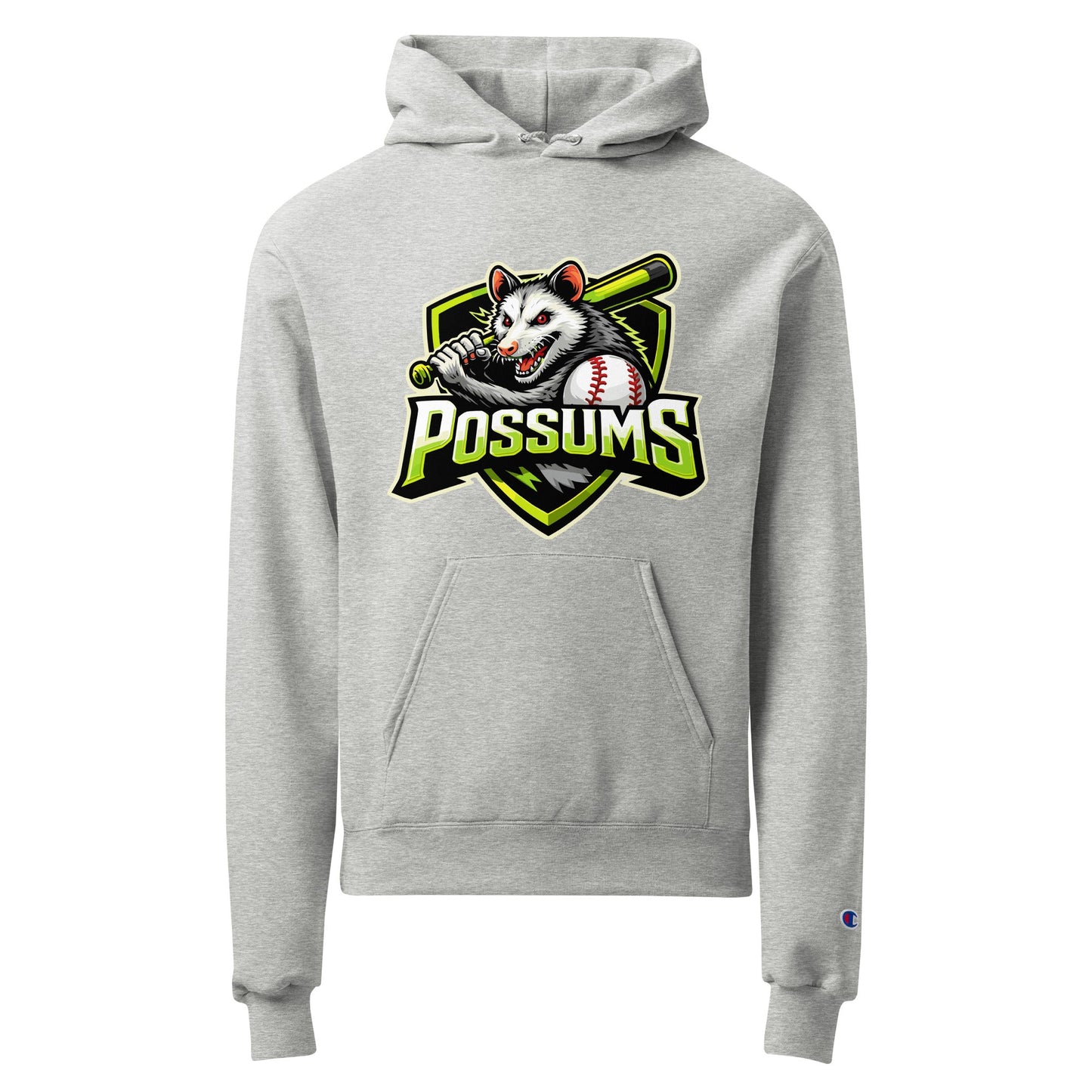 Signature | Champion Hoodie | Possums | Mascot Logo