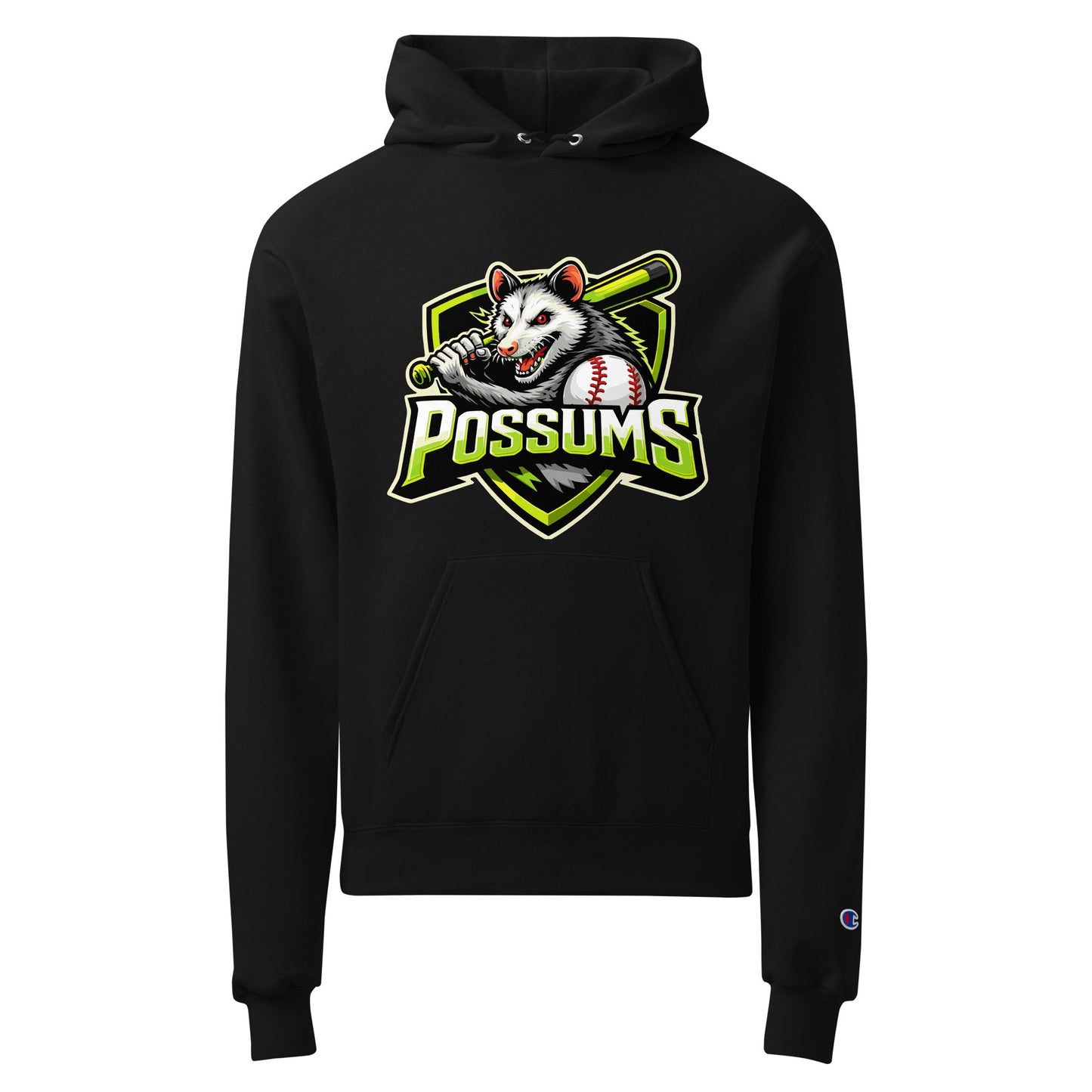 Signature | Champion Hoodie | Possums | Mascot Logo