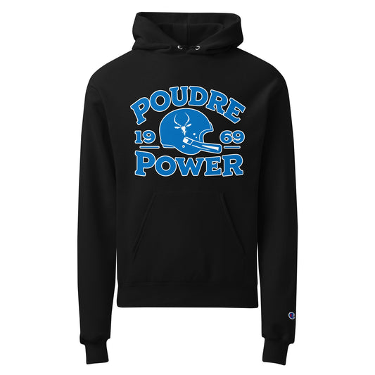 Signature | Champion Hoodie | Poudre Football | Crest Logo