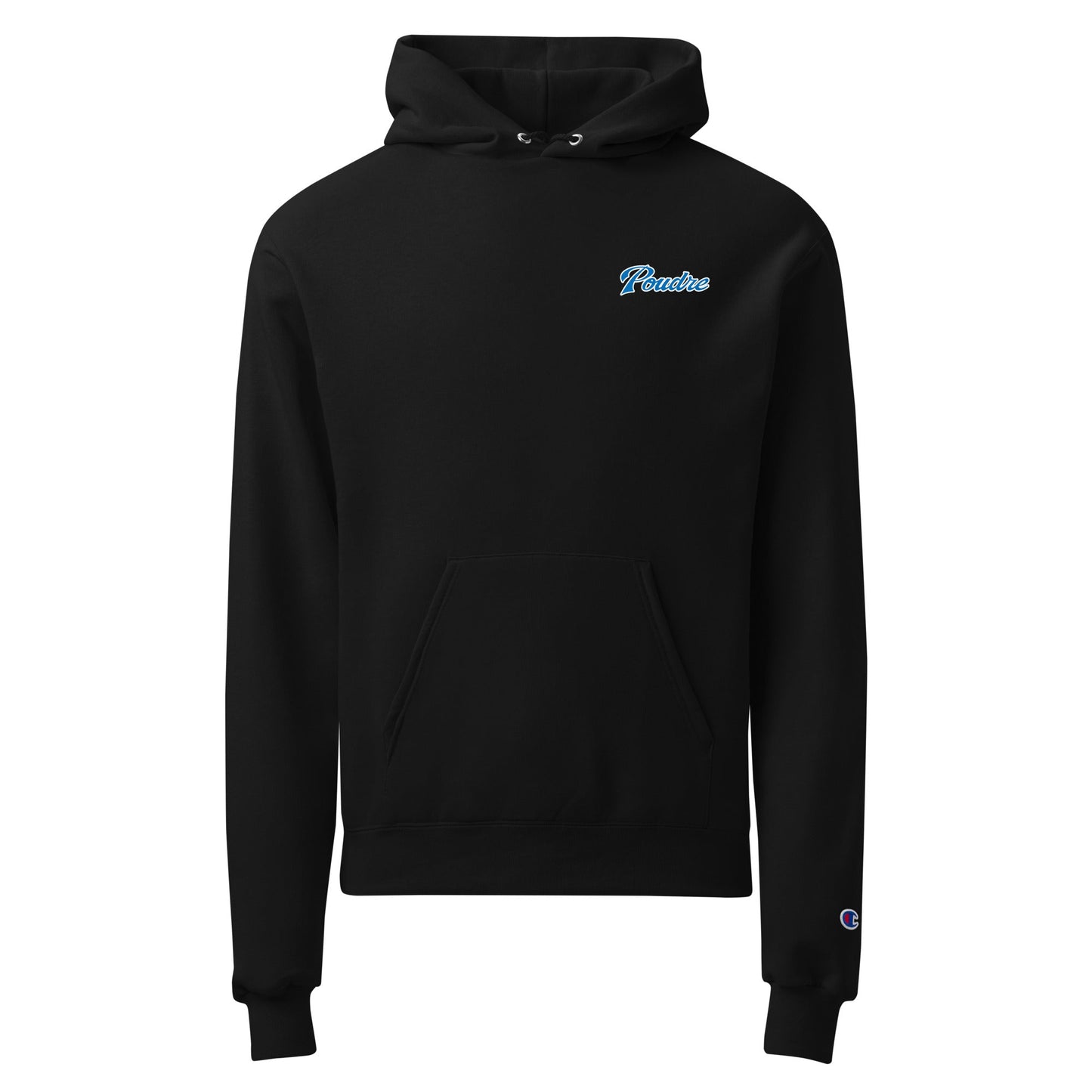 Signature | Champion Hoodie | Poudre Football | Emblem Logo