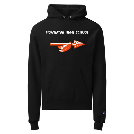 Signature | Champion Hoodie | Powhatan lacrosse | Arrowhead Logo