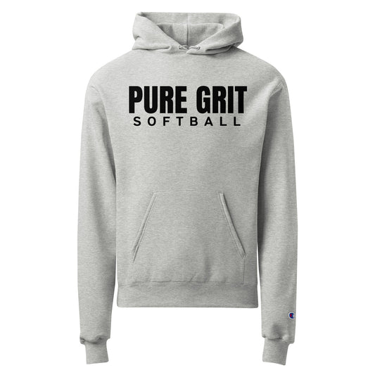 Signature | Champion Hoodie | Pure Grit Softball | Main Logo