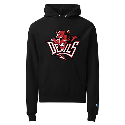 Signature | Champion Hoodie | Red Springs Track and Field | Mascot Logo