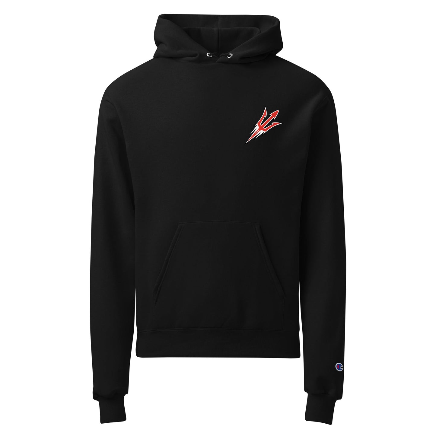 Signature | Champion Hoodie | Red Springs Track and Field | Trident Logo