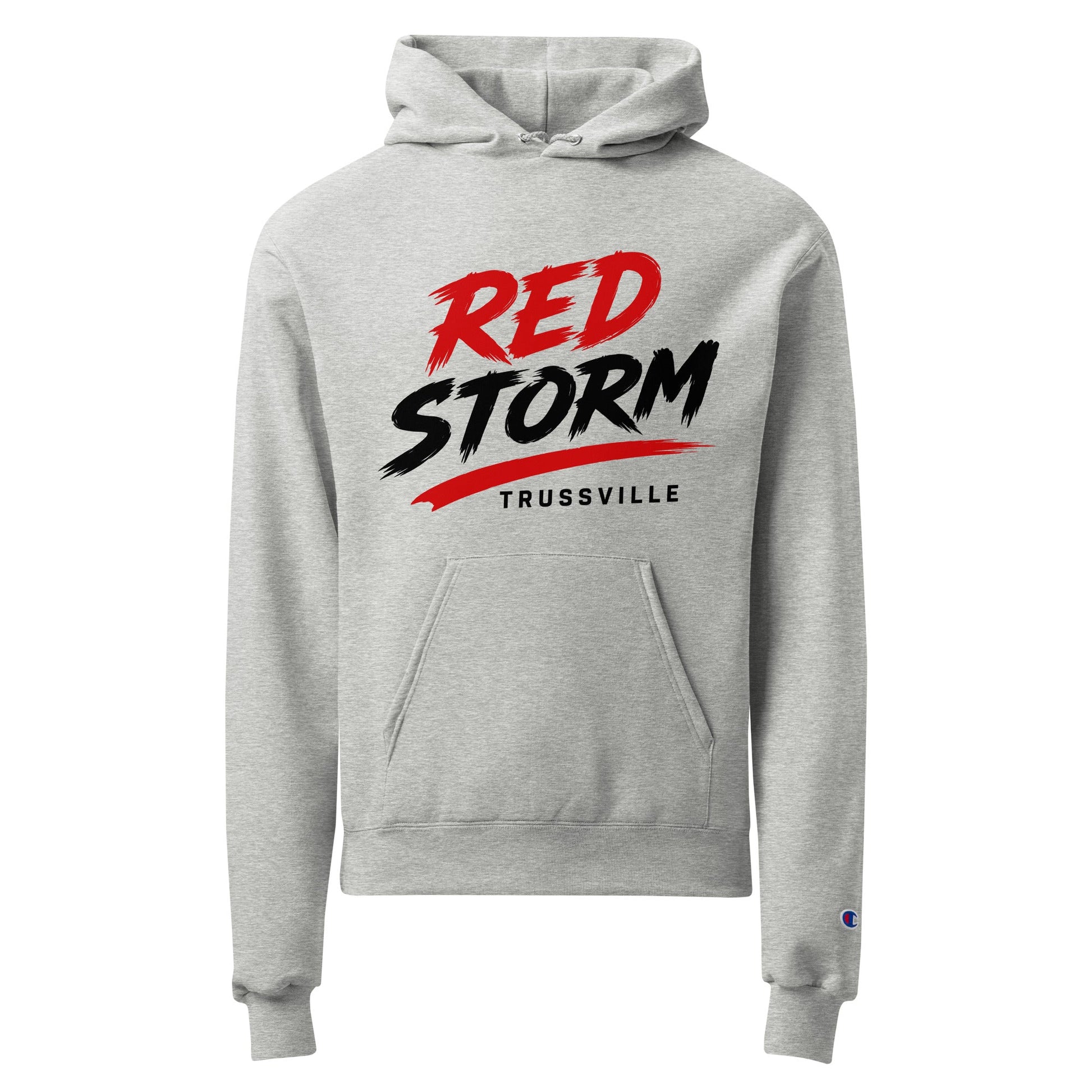 Signature | Champion Hoodie | Red Storm | Modern Script Logo