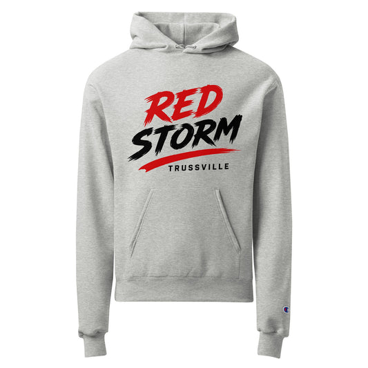 Signature | Champion Hoodie | Red Storm | Modern Script Logo
