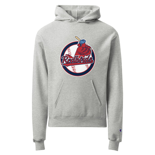 Signature | Champion Hoodie | Redbirds | Vintage Badge Logo