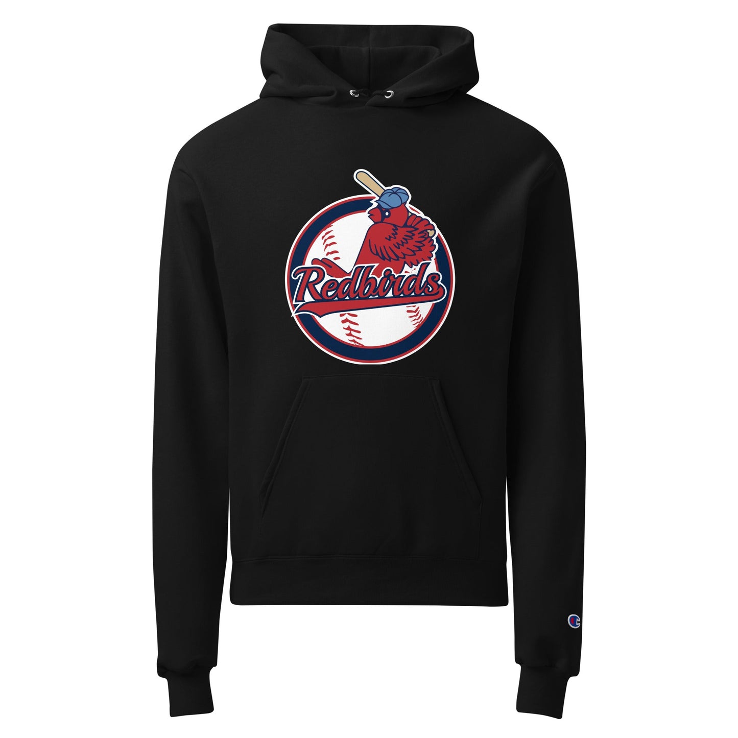 Signature | Champion Hoodie | Redbirds | Vintage Badge Logo
