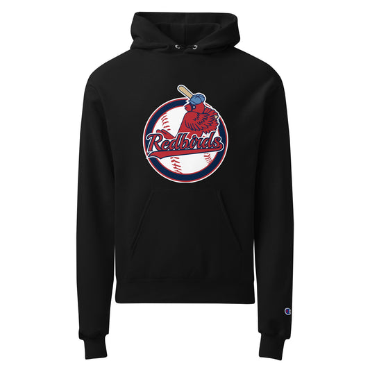 Signature | Champion Hoodie | Redbirds | Vintage Badge Logo
