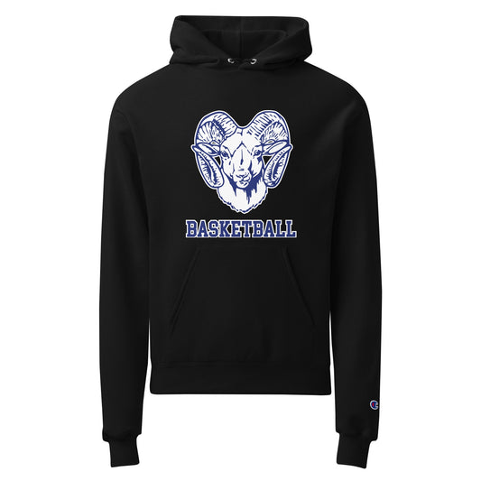 Signature | Champion Hoodie | Rensselaer Rams | Basketball Logo