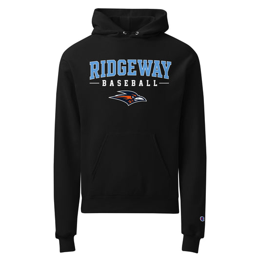 Signature | Champion Hoodie | Ridgeway High School Baseball | Athletics Logo