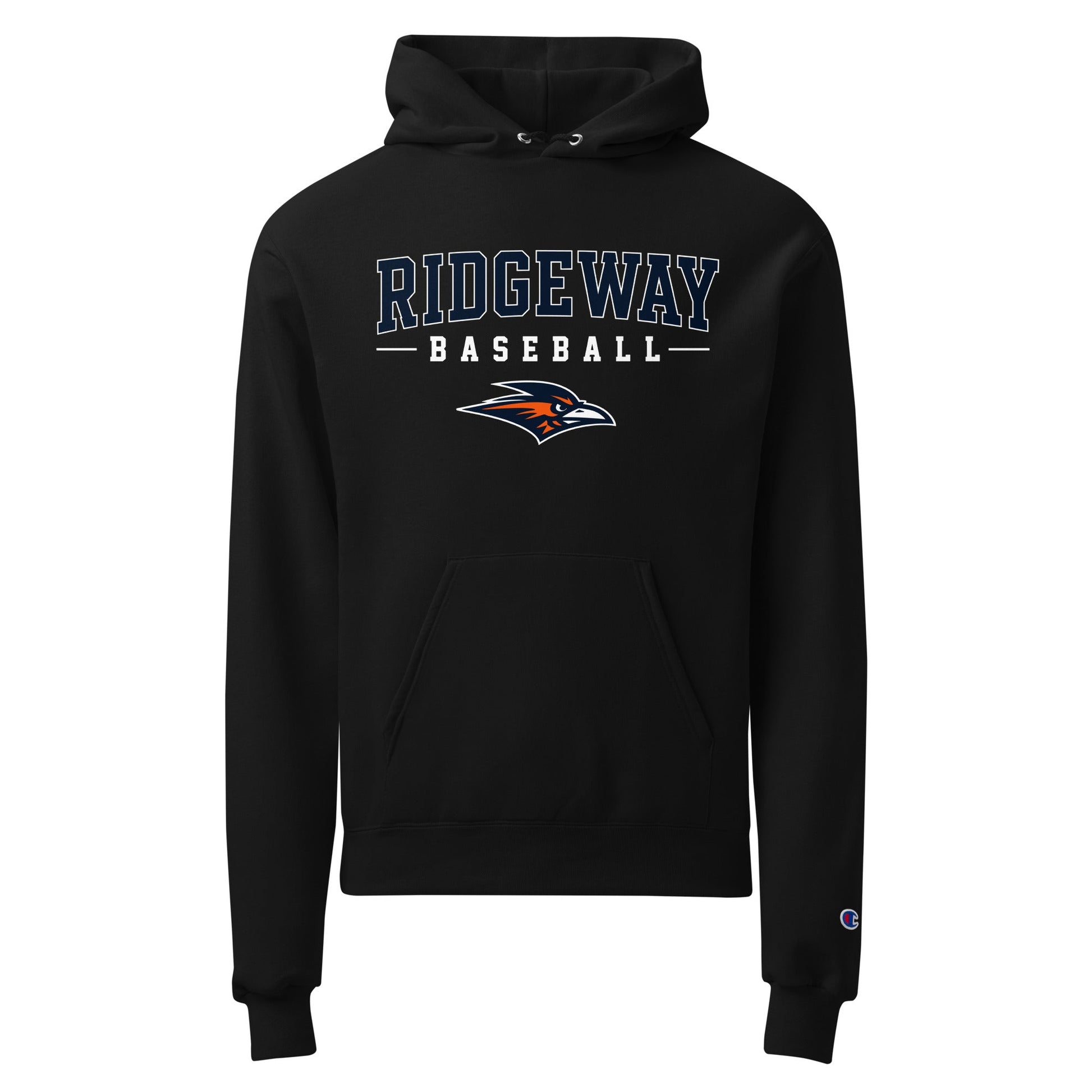 Signature | Champion Hoodie | Ridgeway High School Baseball | Modern Script Logo