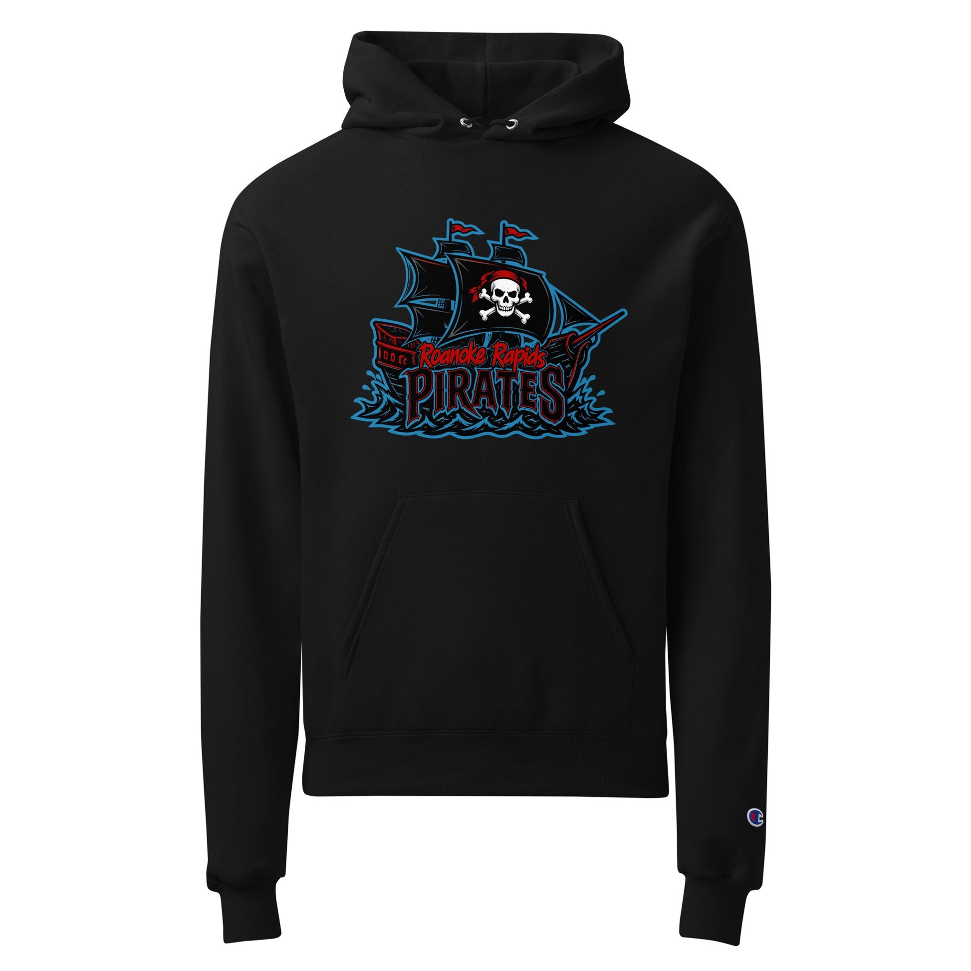 Signature | Champion Hoodie | Roanoke Rapids Pirates | Black Sail Battlers Logo