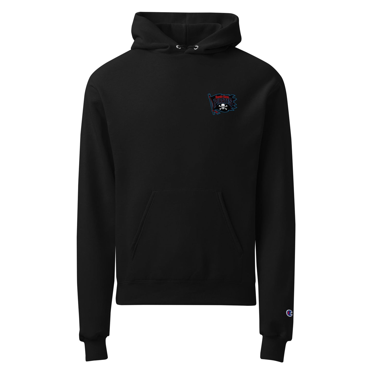 Signature | Champion Hoodie | Roanoke Rapids Pirates | Blackwave Flag Logo