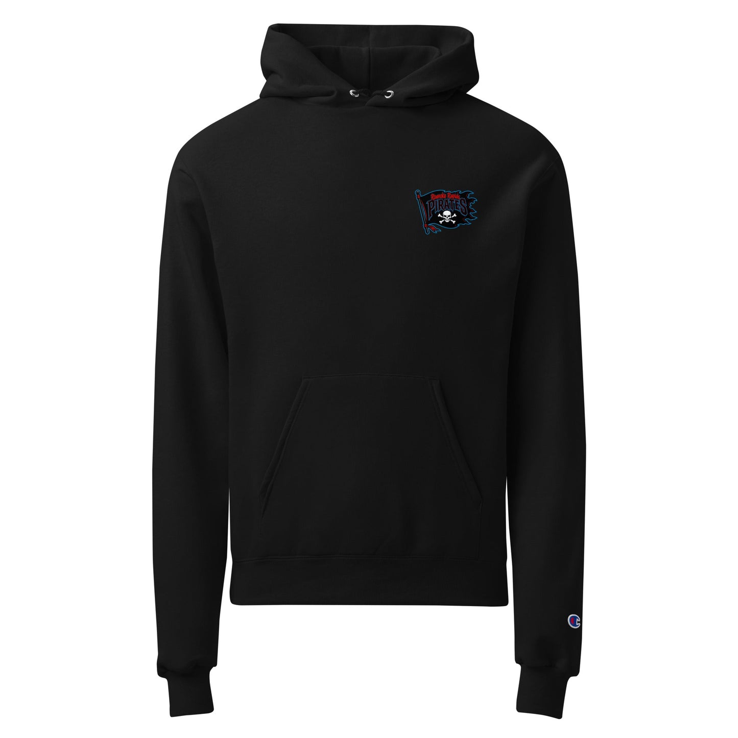 Signature | Champion Hoodie | Roanoke Rapids Pirates | Blackwave Flag Logo