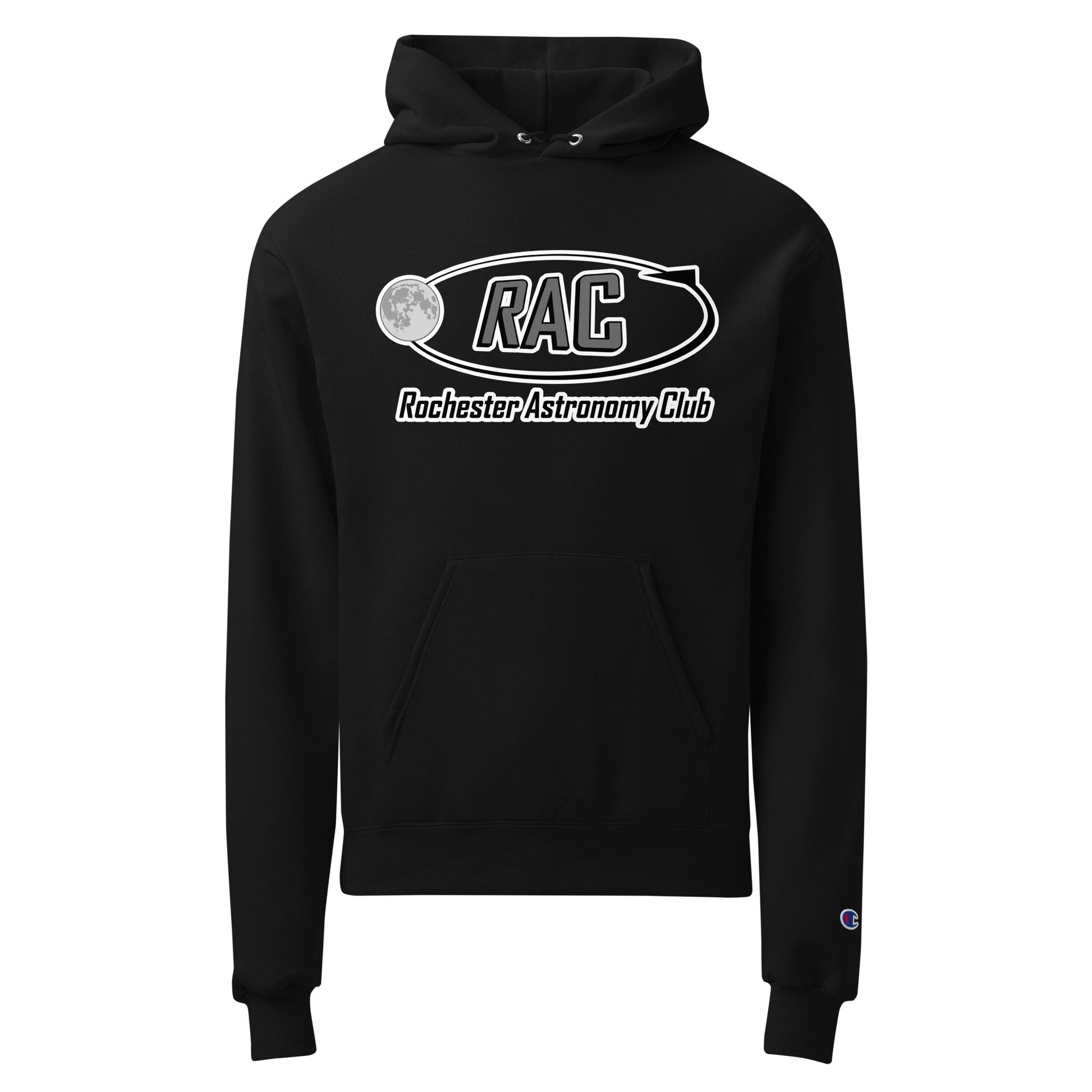 Signature | Champion Hoodie | Rochester Astronomy Club | Orbit Logo