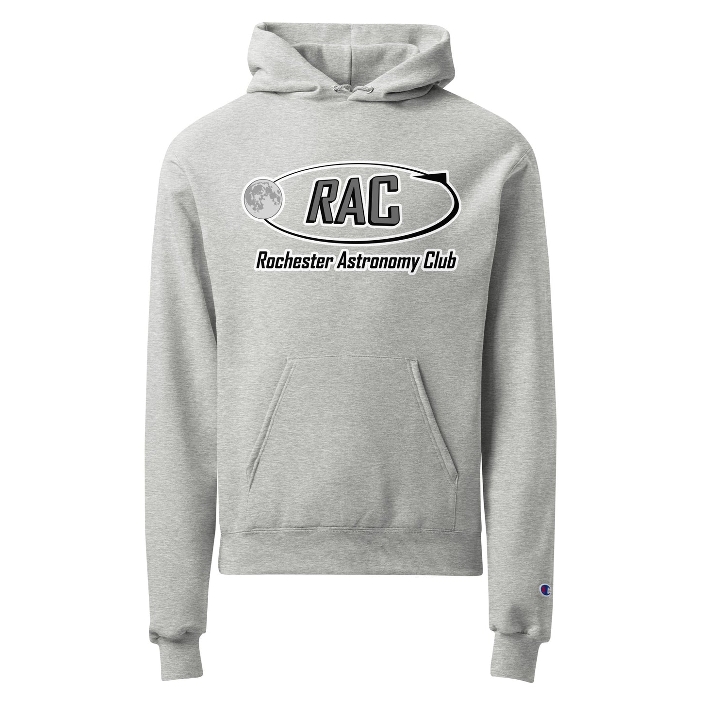 Signature | Champion Hoodie | Rochester Astronomy Club | Orbit Logo