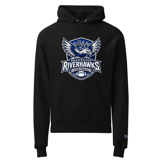Signature | Champion Hoodie | Rochester Riverhawks | Shield Logo