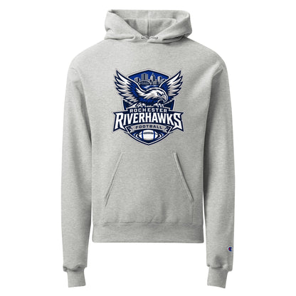 Signature | Champion Hoodie | Rochester Riverhawks | Shield Logo