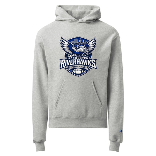 Signature | Champion Hoodie | Rochester Riverhawks | Shield Logo