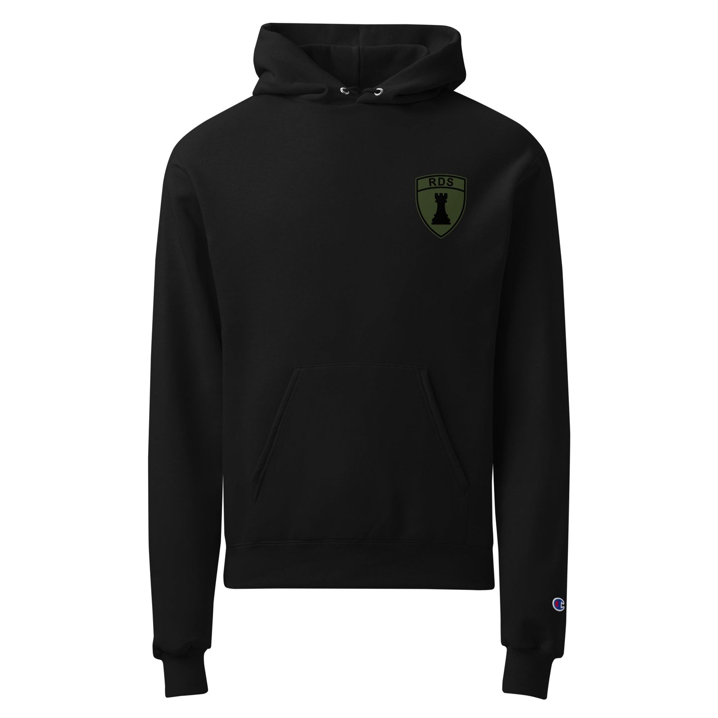 Signature | Champion Hoodie | Rook Defense Solutions | Crest Logo