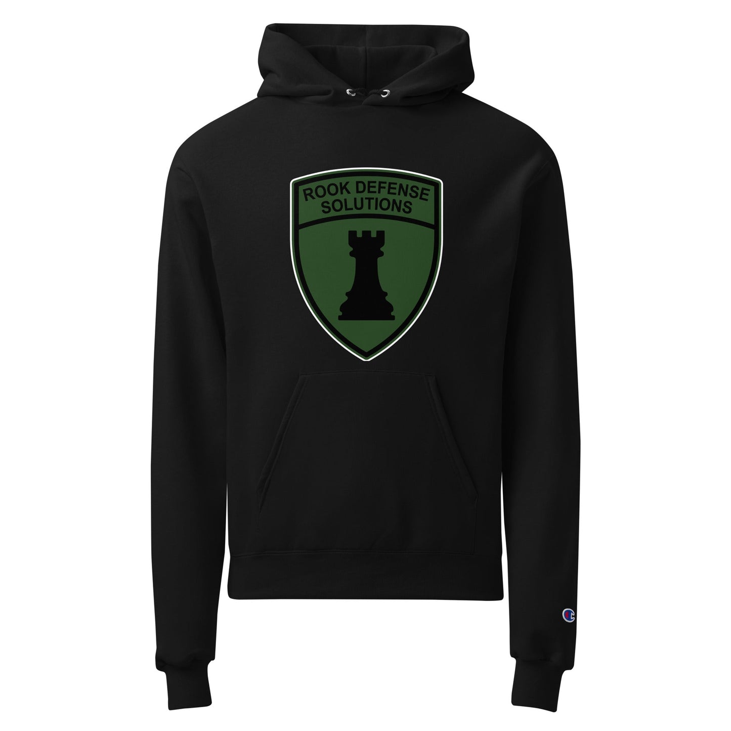 Signature | Champion Hoodie | Rook Defense Solutions | Emblem Logo