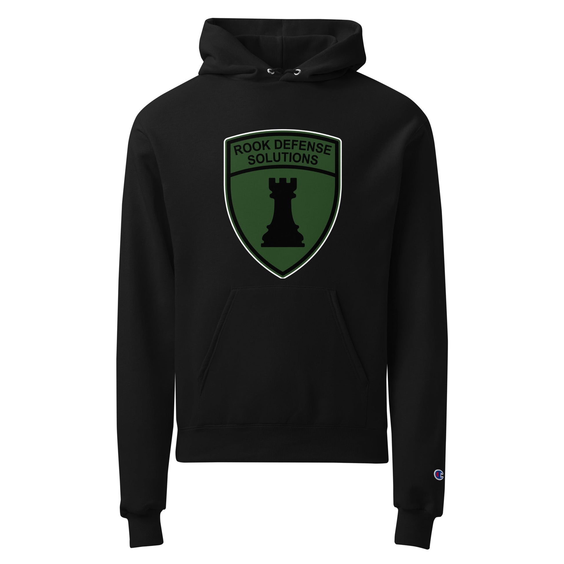 Signature | Champion Hoodie | Rook Defense Solutions | Emblem Logo