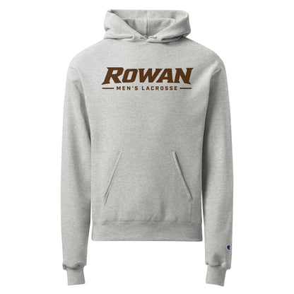 Signature | Champion Hoodie | Rowan Men’s Lacrosse | Modern Script Logo
