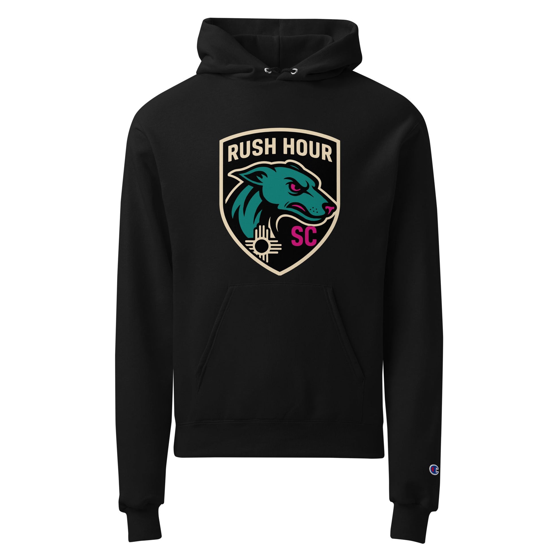 Signature | Champion Hoodie | Rush Hour | Badge Logo