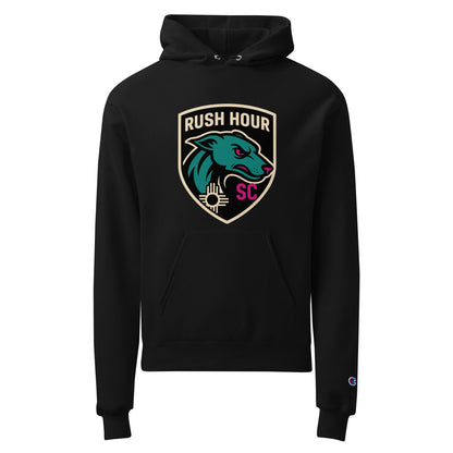 Signature | Champion Hoodie | Rush Hour | Badge Logo