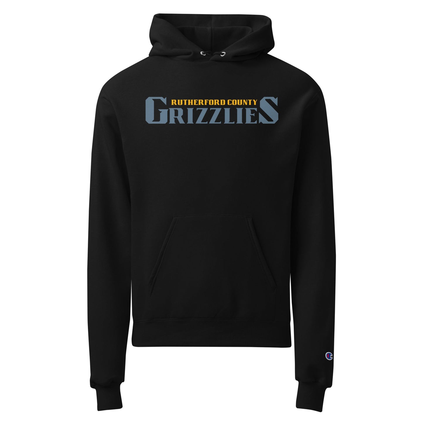 Signature | Champion Hoodie | Rutherford County Grizzlies Football | Alt Script Logo