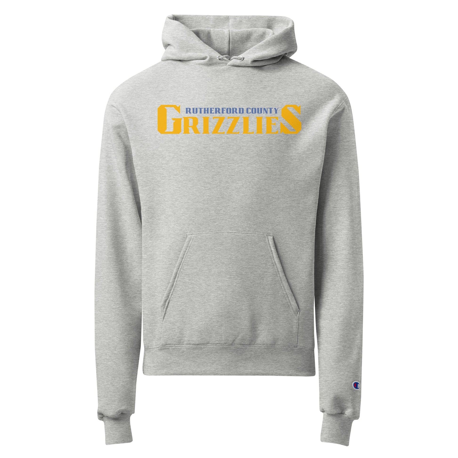 Signature | Champion Hoodie | Rutherford County Grizzlies Football | Script Logo