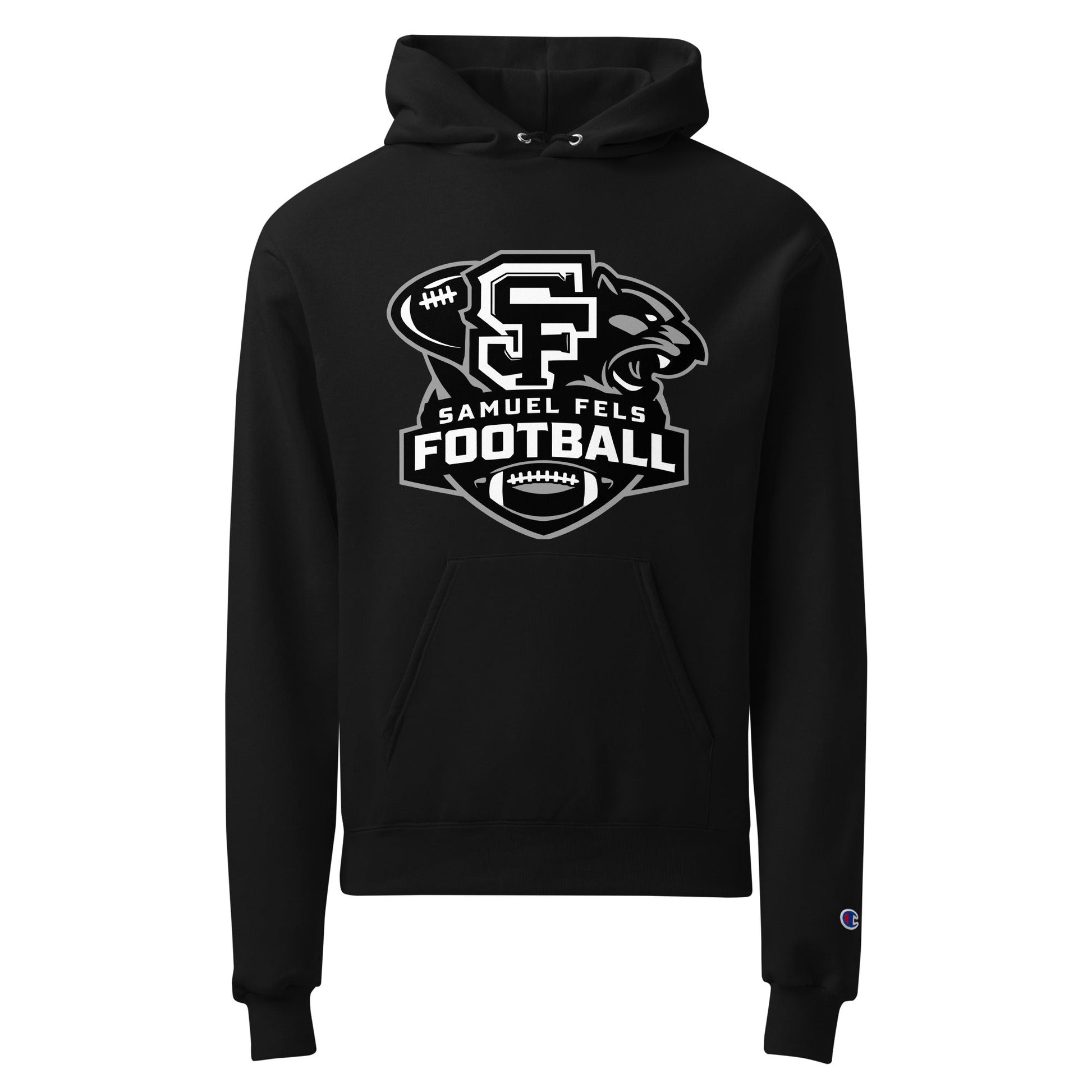 Signature | Champion Hoodie | Samuel Fels Football | Crest Logo