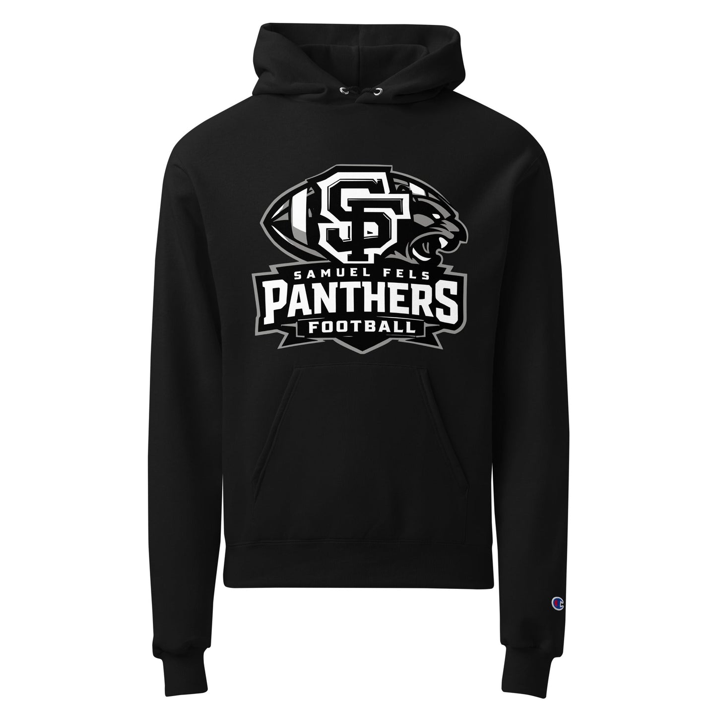 Signature | Champion Hoodie | Samuel Fels Football | Emblem Logo