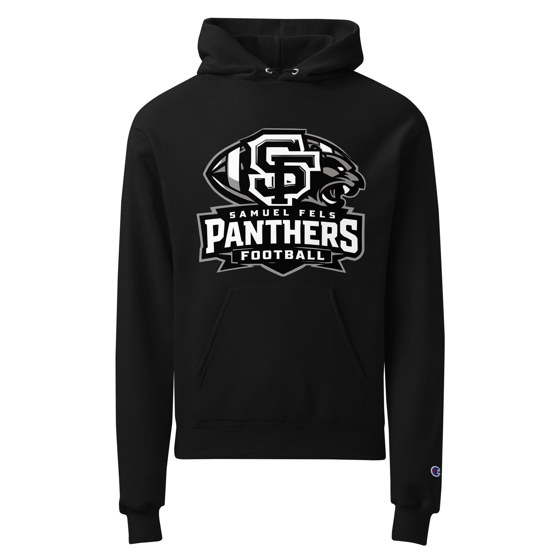 Signature | Champion Hoodie | Samuel Fels Football | Emblem Logo